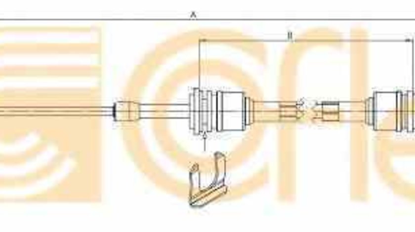 Cablu timonerie cutie viteze manuala FIAT PUNTO / GRANDE PUNTO (199) FIAT 55199874