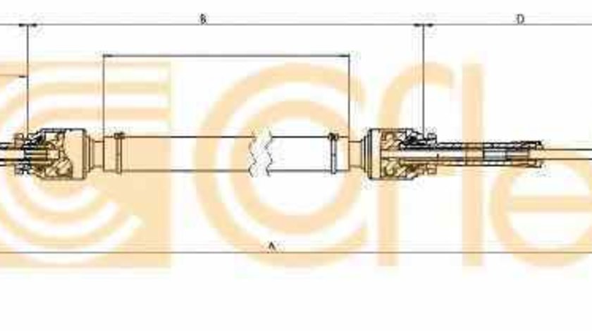 Cablu timonerie cutie viteze manuala FIAT PUNTO 188 FIAT 55194346