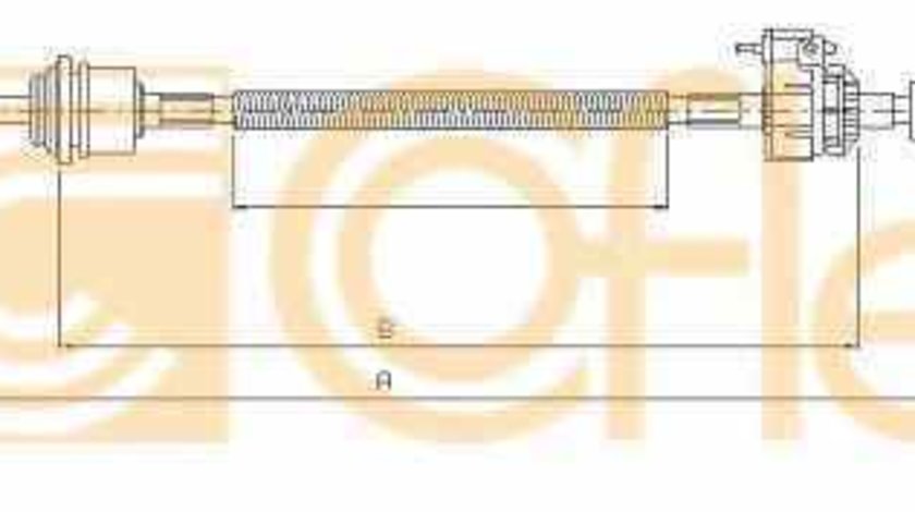 Cablu timonerie cutie viteze manuala FORD TRANSIT caroserie FA LINEX LIN154401