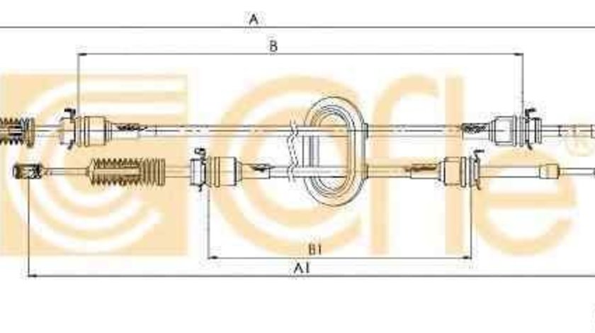 Cablu timonerie cutie viteze manuala OPEL MOVANO caroserie (F9) RENAULT 8200 134 483