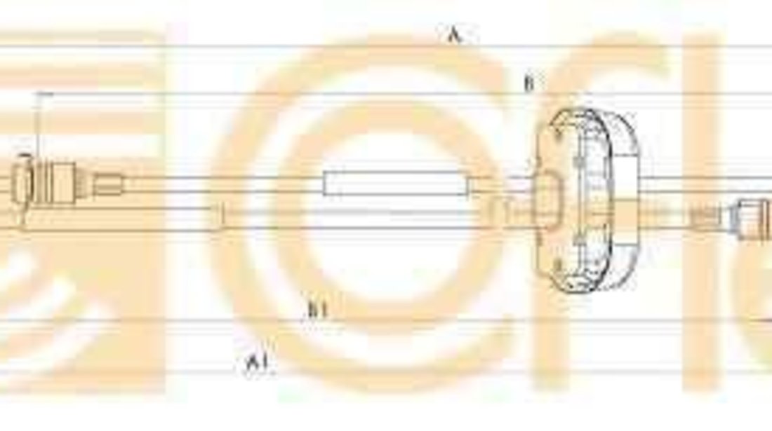 Cablu timonerie cutie viteze manuala OPEL VIVARO platou / sasiu (E7) LINEX LIN354414