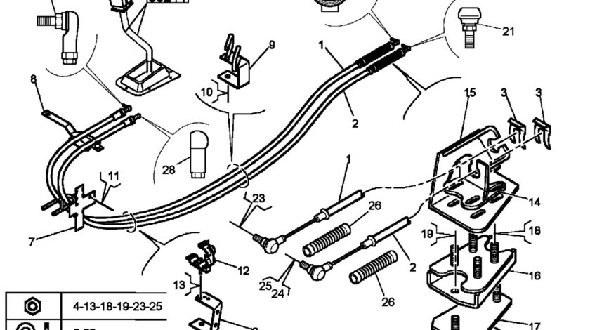 Cablu timonerie schimbator viteze Renault Magnum (poz.1) RENAULT TRUCKS 5010545474