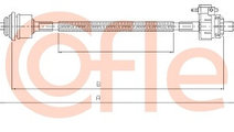 Cablu,transmisie manuala (102450 COFLE) FORD