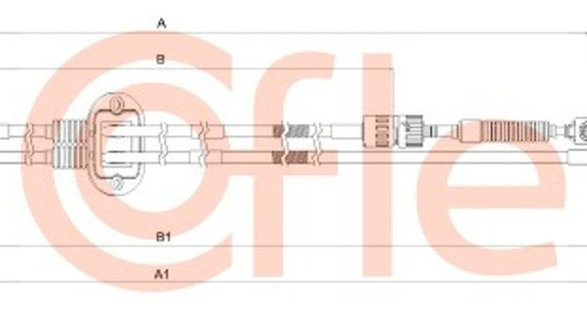 Cablu,transmisie manuala (102463 COFLE) FORD
