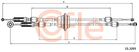 Cablu,transmisie manuala (113293 COFLE) Citroen,FIAT