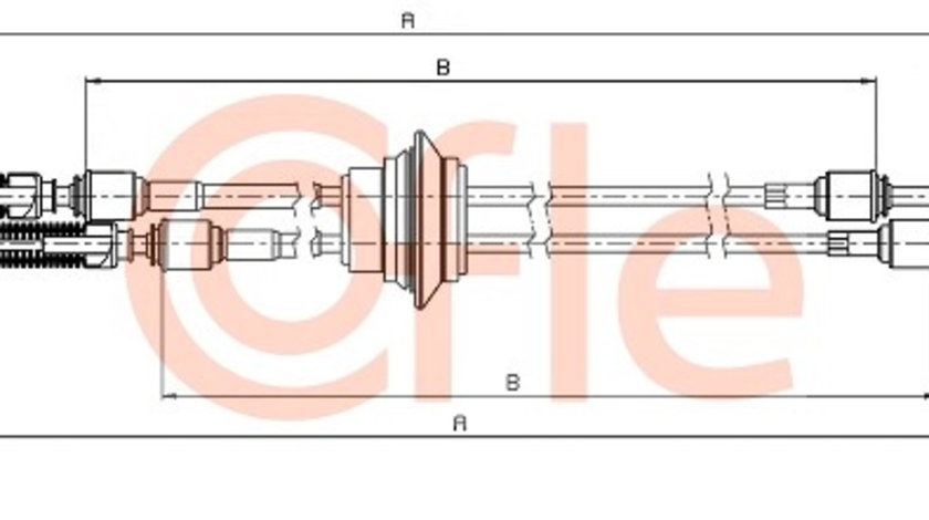 Cablu,transmisie manuala (113293 COFLE) Citroen,FIAT