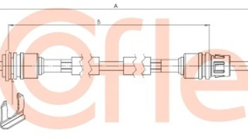 Cablu,transmisie manuala (127261 COFLE) ALFA ROMEO,FIAT