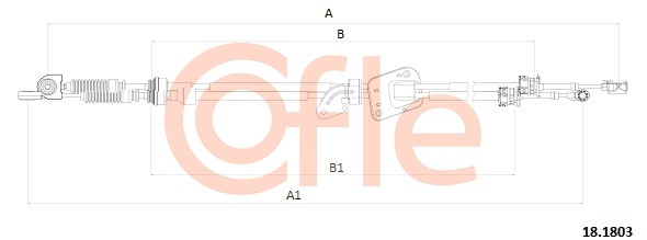 Cablu,transmisie manuala (181803 COFLE) TOYOTA