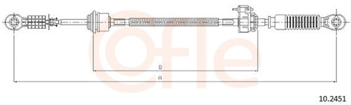 Cablu,transmisie Manuala Cofle Ford 10.2451