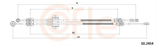 Cablu,transmisie Manuala Cofle Ford 10.2454