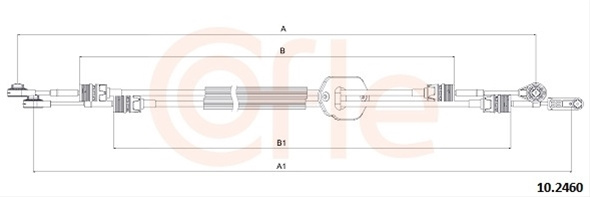 Cablu,transmisie Manuala Cofle Ford 10.2460