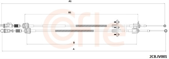 Cablu Transmisie Manuala Cofle Iveco 2CB.IV001