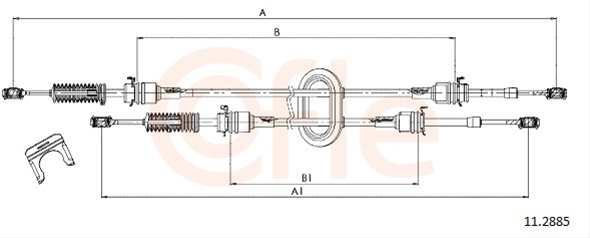 Cablu,transmisie Manuala Cofle Opel 11.2885