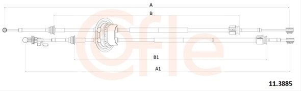 Cablu,transmisie Manuala Cofle Peugeot 11.3885