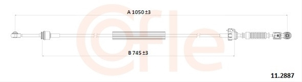 Cablu,transmisie Manuala Cofle Renault 11.2888