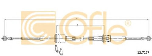 Cablu,transmisie manuala FIAT PUNTO EVO (199) (2008 - 2016) COFLE 12.7257 piesa NOUA