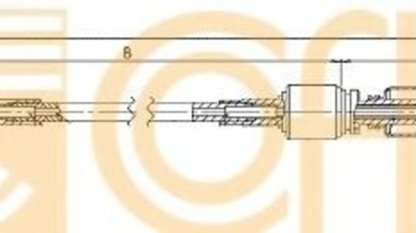Cablu,transmisie manuala FIAT PUNTO Van (188AX) (2000 - 2009) COFLE 12.7255 piesa NOUA