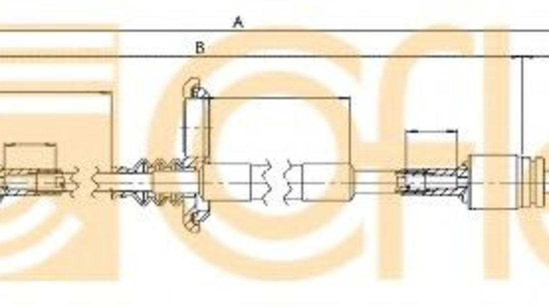 Cablu,transmisie manuala MERCEDES V-CLASS (638/2) (1996 - 2003) COFLE 11.3351 piesa NOUA