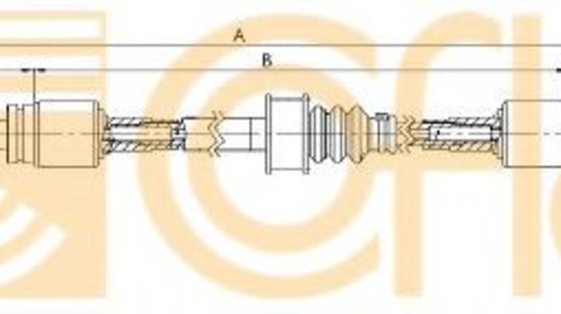 Cablu,transmisie manuala MERCEDES VITO caroserie (638) (1997 - 2003) COFLE 11.3350 piesa NOUA