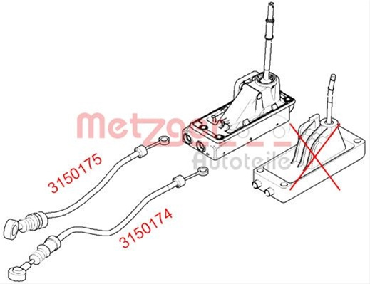 Cablu Transmisie Manuala Metzger Mini 3150174