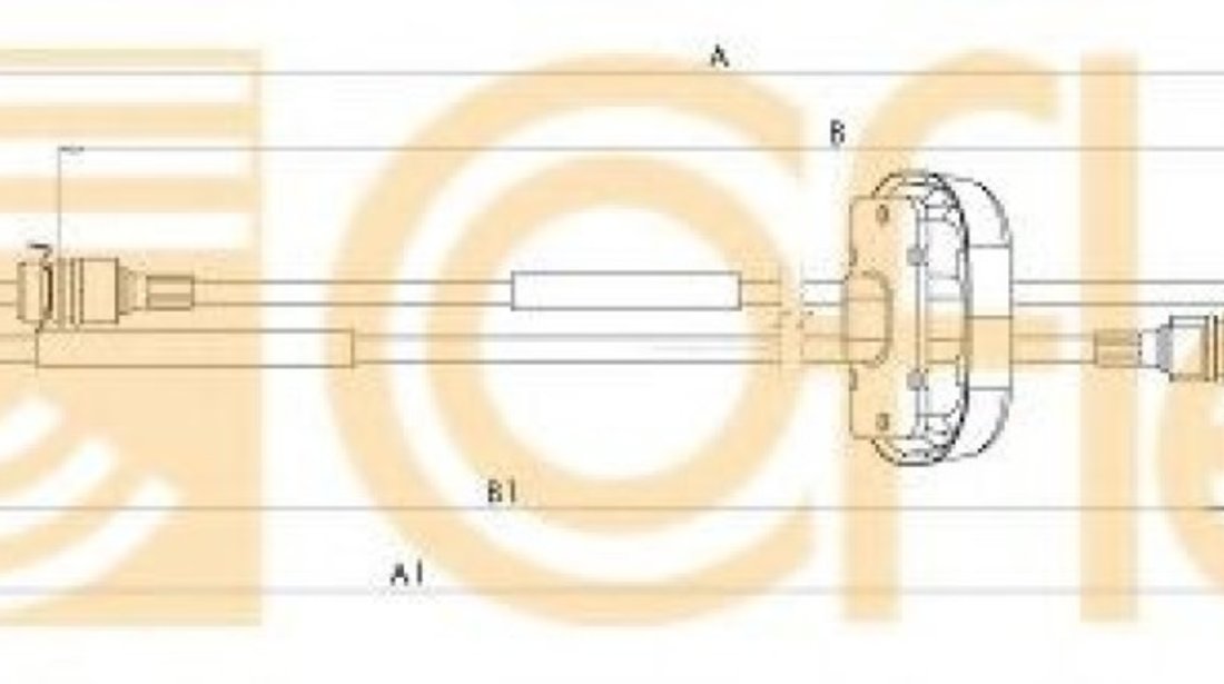 Cablu,transmisie manuala OPEL VIVARO caroserie (F7) (2001 - 2014) COFLE 11.2883 piesa NOUA