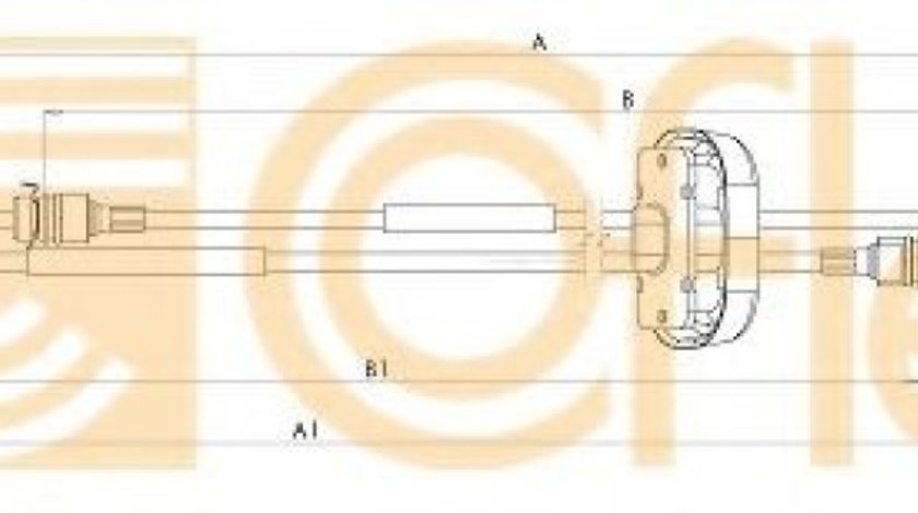 Cablu,transmisie manuala OPEL VIVARO caroserie (F7) (2001 - 2014) COFLE 11.2883 piesa NOUA