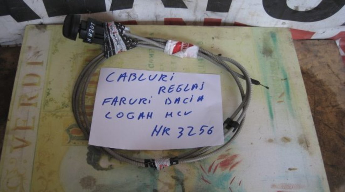 Cabluri reglaj faruri dacia logan mcv