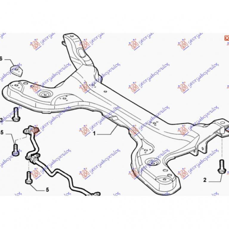 Cadru Motor - Fiat Albea 2005 , 51769350