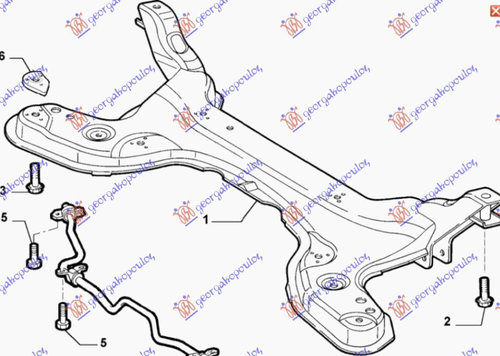 Cadru Motor - Fiat Punto 1999 , 50703111