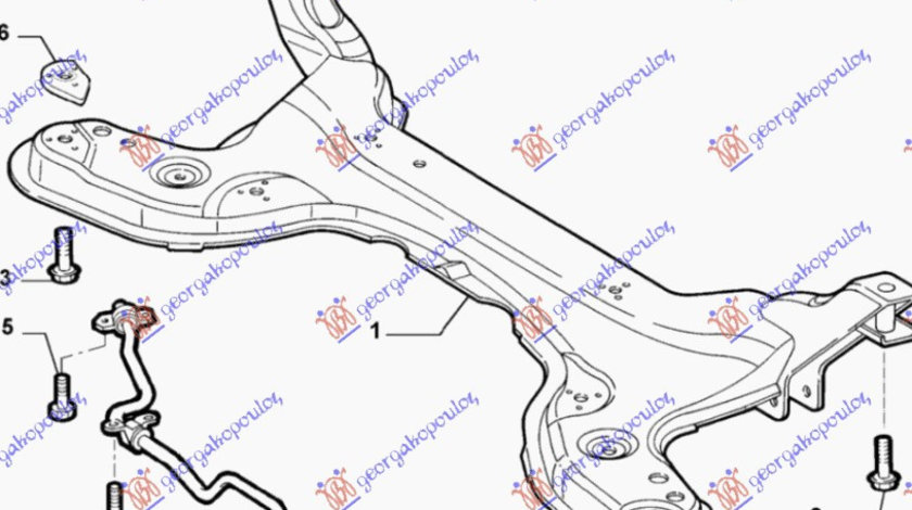 Cadru Motor - Fiat Punto 1999 , 50703111