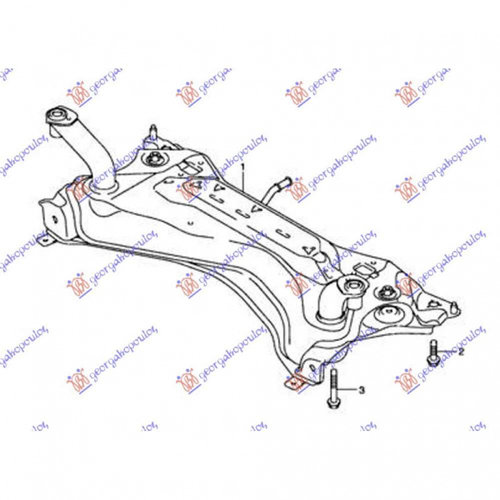 Cadru Motor - Kia Shuma 1996 , 0k2c0-34-800a