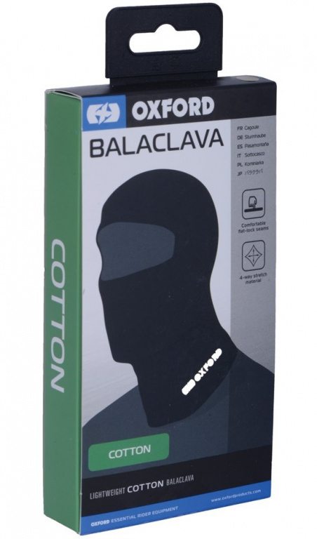 Cagula Moto Oxford Balaclava Cotton Wear Negru Marimea OS CA001-OX