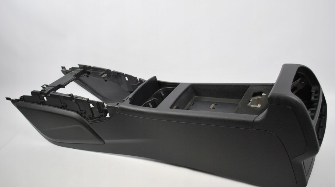 Cal cu cotiera de piele neagra si suport pahare Audi A6 / A7 2011- 2017 cod: 4G0862534 6PS