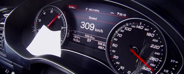 Calatorie la 300+ km/h: Audi RS7 ia cu asalt Autobahn-ul!