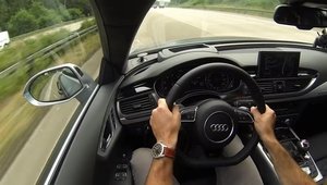 Calatorie la 300+ km/h: Audi RS7 ia cu asalt Autobahn-ul!