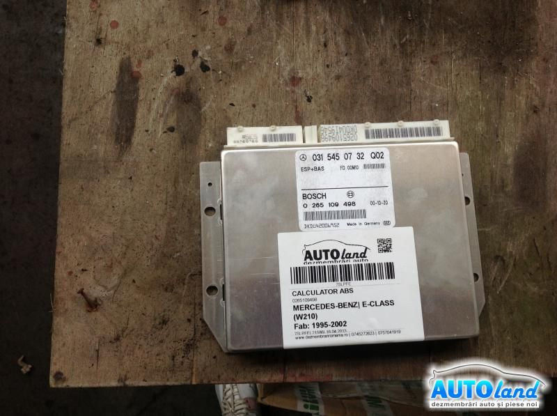 Calculator ABS 0315450732 0265109498 Mercedes-Benz E-CLASS W210 1995-2002