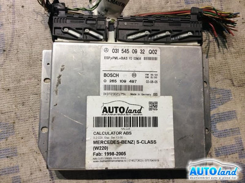 Calculator ABS 0315450932 3.2 CDI, Esp, Sw 13.00-0265109497 Mercedes-Benz S-CLASS W220 1998-2005