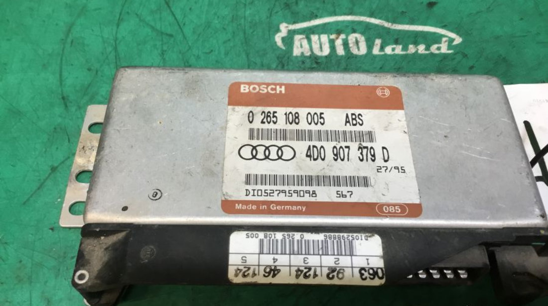 Calculator ABS 4d0907379d Audi A4 8D2,B5 1995-2000