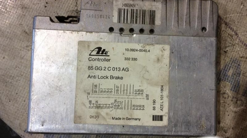 Calculator ABS 85gg2c013ag 10.0924-0040.4 Ford SCORPIO I GAE,GGE 1985-1994
