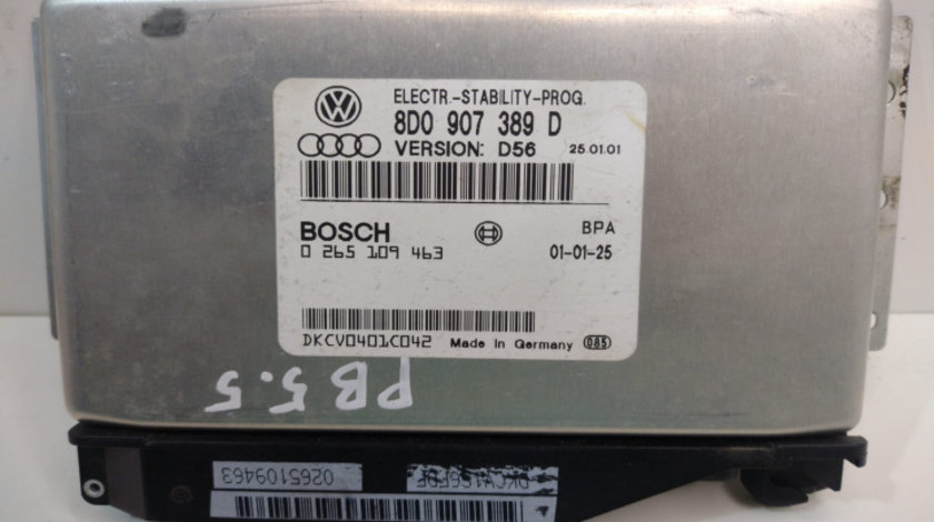 Calculator ABS, 8D0907389D Bosch Volkswagen VW Passat B5.5 [facelift] [2000 - 2005]