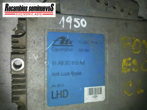 Calculator ABS ATE FORD ESCORT 91 AB 2C 013 AB / 91AB2C013AB / 10.0940-0704.4 / 10 0940 0704 4 / 100...