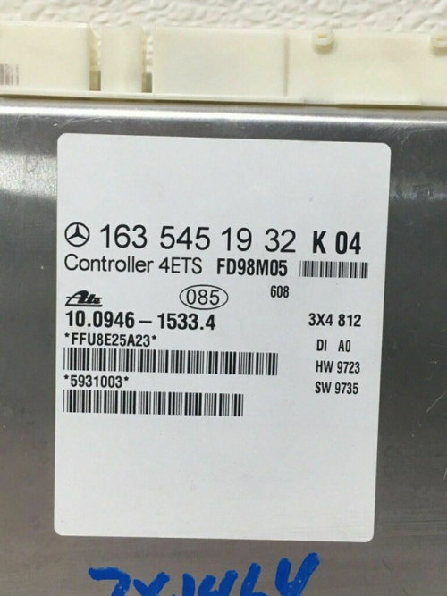 Calculator ABS ATE MERCEDES-BENZ ML 163 545 19 32 / 1635451932 / 10 0946 1533 4 / 10094615334 / 3X4 ...