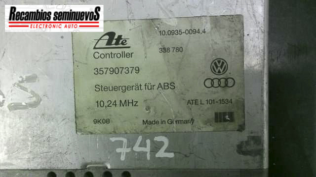 Calculator ABS ATE VOLKSWAGEN PASSAT 357907379 / 10.0935-0094.4 / 10 0935 0094 4 / 10093500944 / L 101-1534 / L 101 1534 / L1011534357907379 / 10.0935-0094.4 / 10 0935 0094 4 / 10093500944 / L 101-1534 / L 101 1534 / L1011534