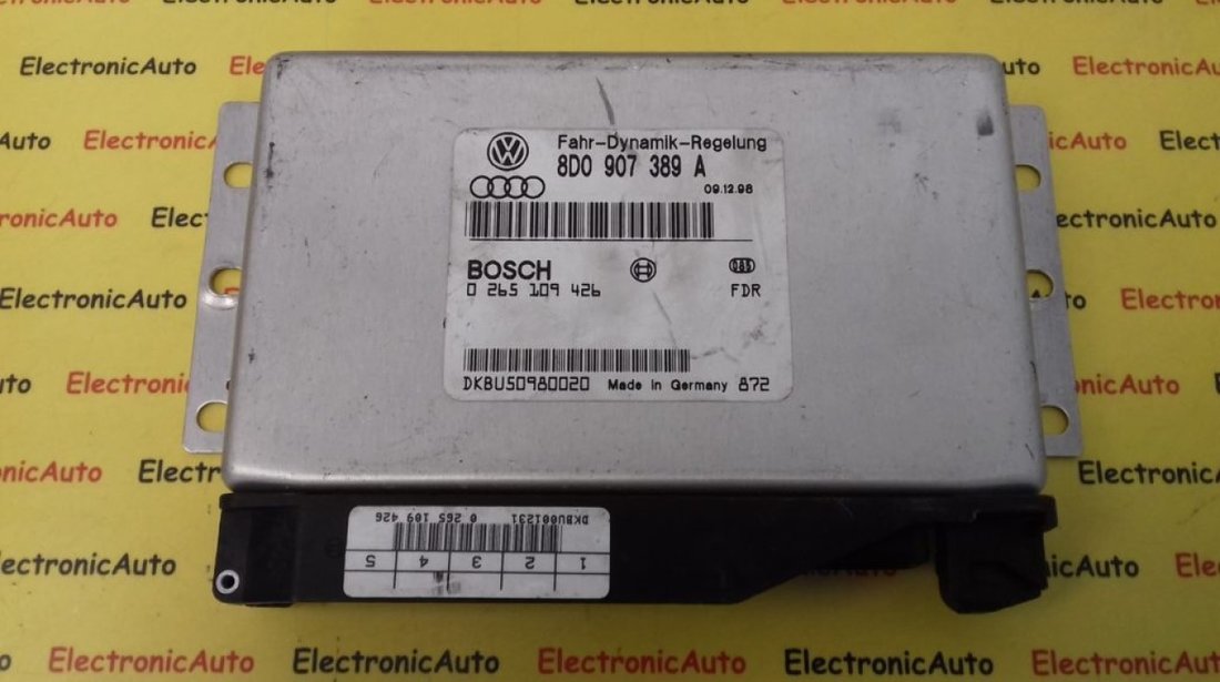 Calculator ABS Audi A4, A6, 8D0907389A, 0265109426