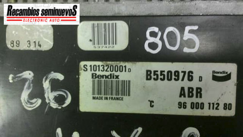 Calculator ABS BENDIX CITROEN XM 96 000 112 80 / 9600011280 / S101320001D / B550976D96 000 112 80 / ...