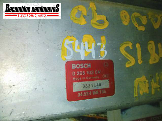 Calculator ABS BOSCH BMW E30 0 265 103 041 / 0265103041 / 34.52-1 158 706 / 34 52 1 158 706 / 345211587060 265 103 041 / 0265103041 / 34.52-1 158 706 / 34 52 1 158 706 / 34521158706