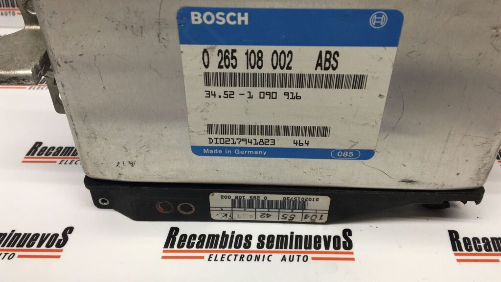 Calculator ABS BOSCH BMW SERIE 5 0 265 108 002 / 0265108002 / 34 52 1 090 916 / 345210909160 265 108 002 / 0265108002 / 34 52 1 090 916 / 34521090916