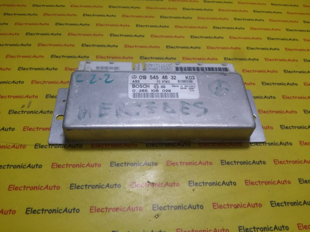 Calculator ABS BOSCH MERCEDES-BENZ W202 0 265 108 029 / 0265108029 / 019 545 46 32 / 01954546320 265 108 029 / 0265108029 / 019 545 46 32 / 0195454632