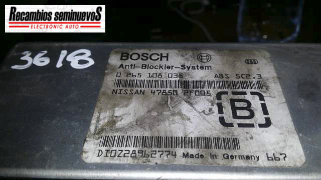Calculator ABS BOSCH NISSAN PRIMERA 0 265 108 035 / 0265108035 / 47850 2F005 / 478502F0050 265 108 035 / 0265108035 / 47850 2F005 / 478502F005
