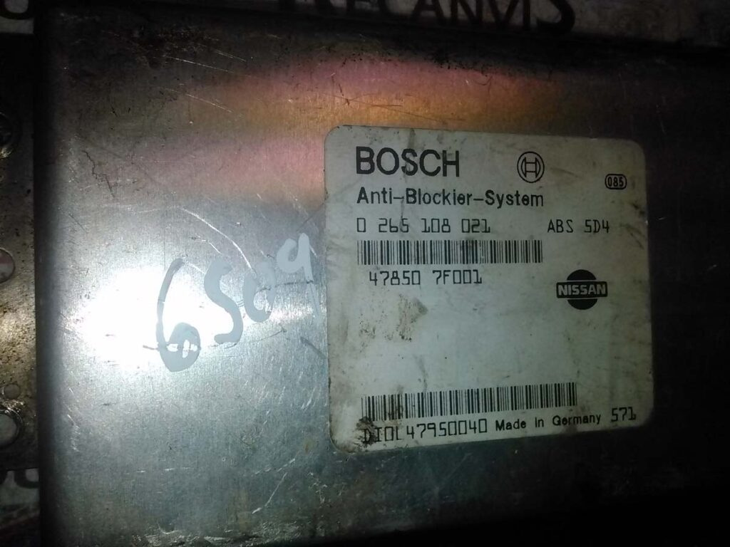 Calculator ABS BOSCH NISSAN TERRANO 2 0 265 108 021 / 0265108021 / 478507F0010 265 108 021 / 0265108021 / 478507F001